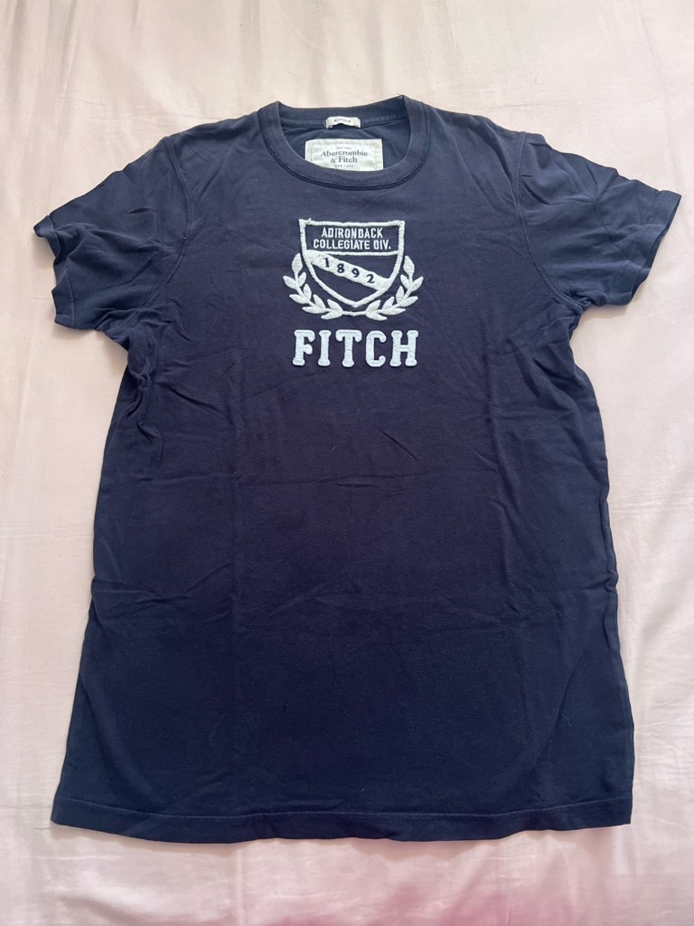 Abercrombie & Fitch Black Crewneck Logo Sweatshirt